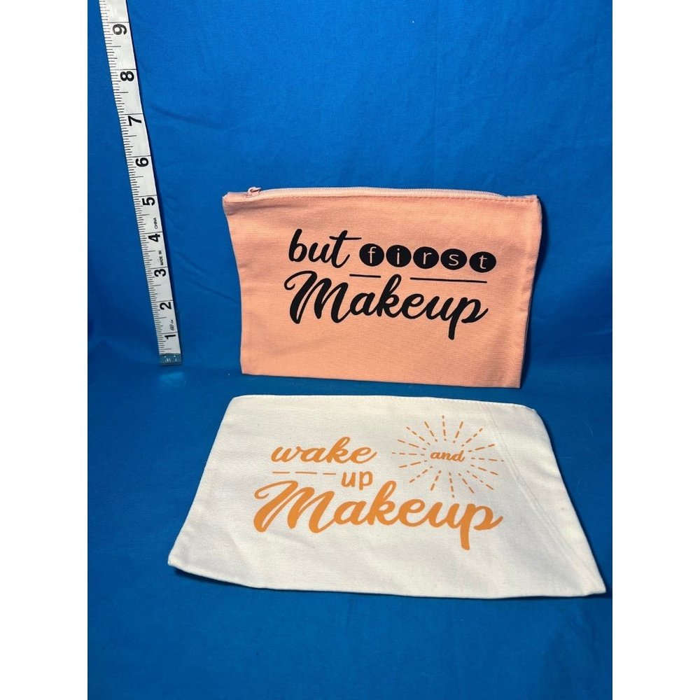2 Pack Travel Cosmetic Cloth Makeup Bags